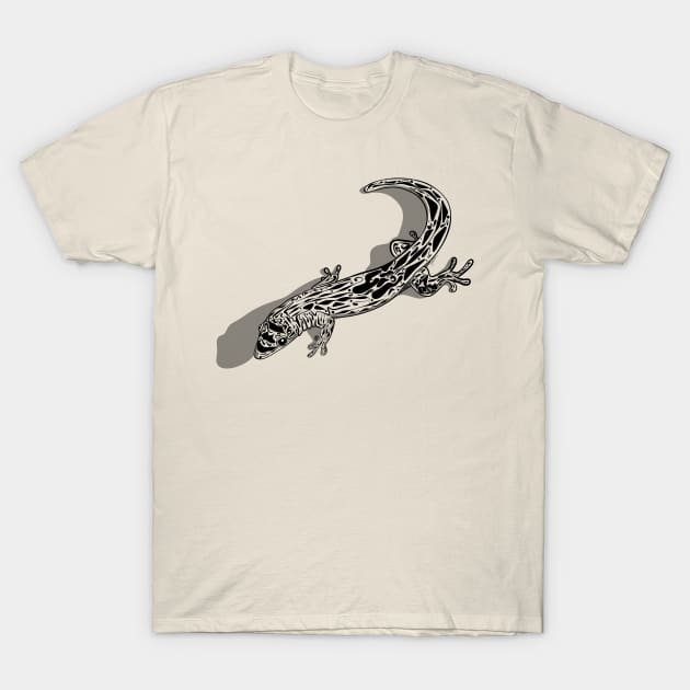 Gecko Outlined with shadow T-Shirt by Artbymparrish